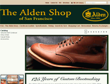 Tablet Screenshot of aldenshoes.com